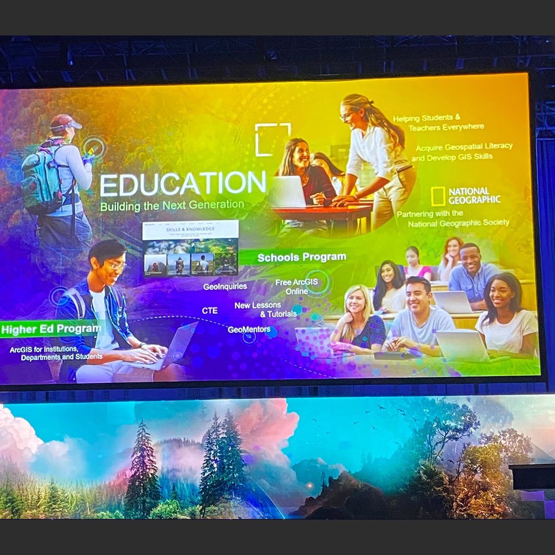 Our team is proud to work side-by-side with our colleagues at @Esri, the pioneers of ArcGIS, a powerful mapping and analytics software found in National Geographic Learning curriculum! Together we are developing the next generation of professionals. #FedGIS2024