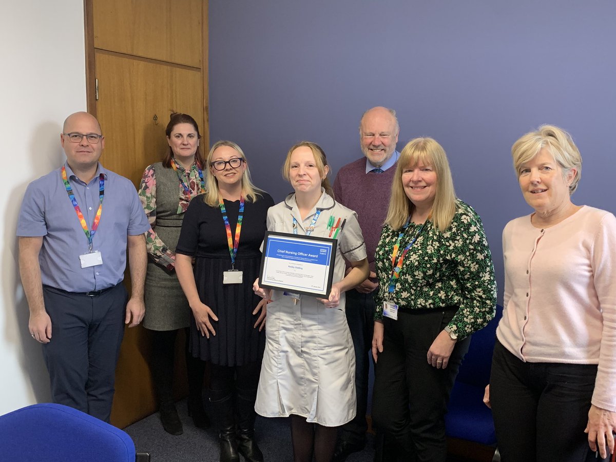 Congratulations Keeley on receiving The Chief Nursing Officer award for your vital contribution to healthcare support workers! @HoggJulie @UHLSchoolN_M @Leic_hospital @CNOEngland @eleanor_meldrum @RMitchell_NHS