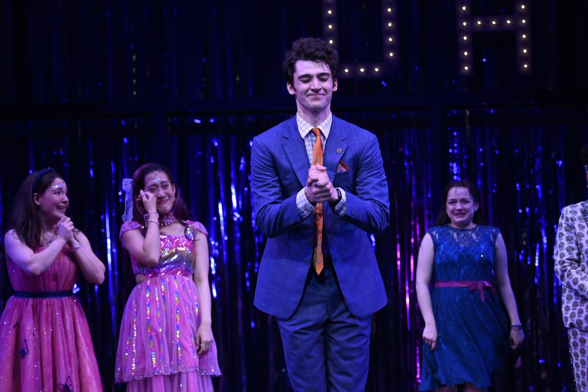 ohiomusical's tweet photo. Feelings go in waves and right now we’re feeling many things, but mostly proud! Thanks to everyone who came to see us on Broadway. 💛

[Photo description: a carousel of images from curtain call of our final performance.] https://t.co/0efzOaZmK8