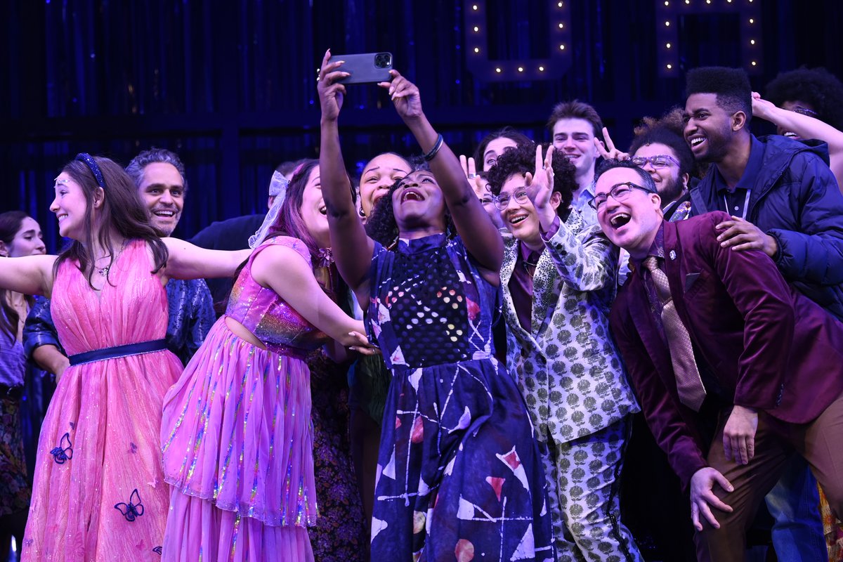 ohiomusical's tweet photo. Feelings go in waves and right now we’re feeling many things, but mostly proud! Thanks to everyone who came to see us on Broadway. 💛

[Photo description: a carousel of images from curtain call of our final performance.] https://t.co/0efzOaZmK8