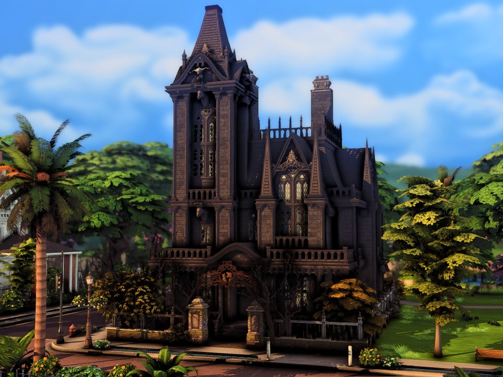 PlumbobKingdom's tweet photo. New video: https://t.co/GMyNRYUA5A
Goth Family House Renovation - #CastleEstateKit #NOCC #ShowusYourBuilds @TheSims 🦇 https://t.co/IeojHSUc94