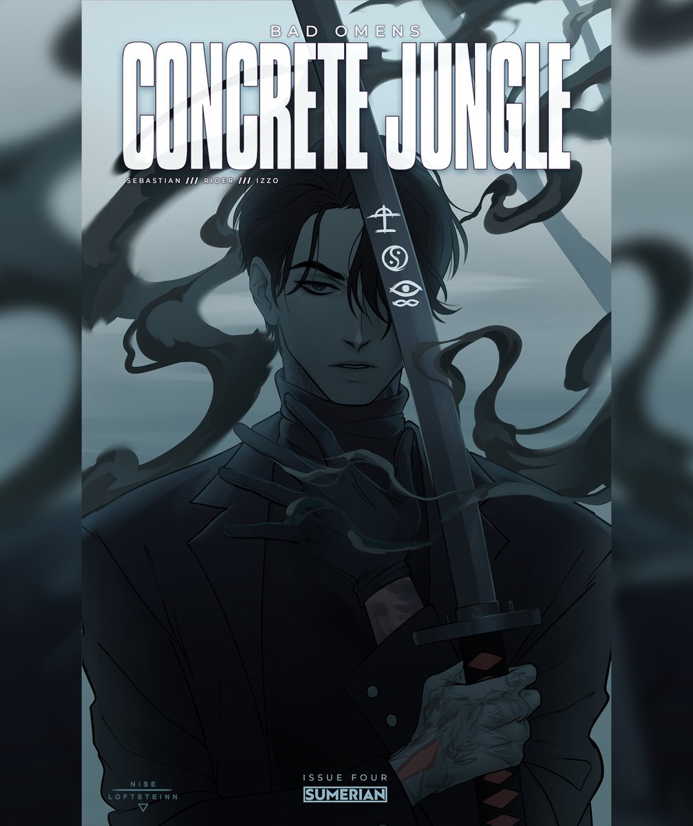 davisrider's tweet photo. New variant for the final issue of CONCRETE JUNGLE! Another awesome variant by @Nise_Loftsteinn available in 3 versions, all limited edition. Get yours at https://t.co/ICf9uXVice https://t.co/V6xLKus6z8