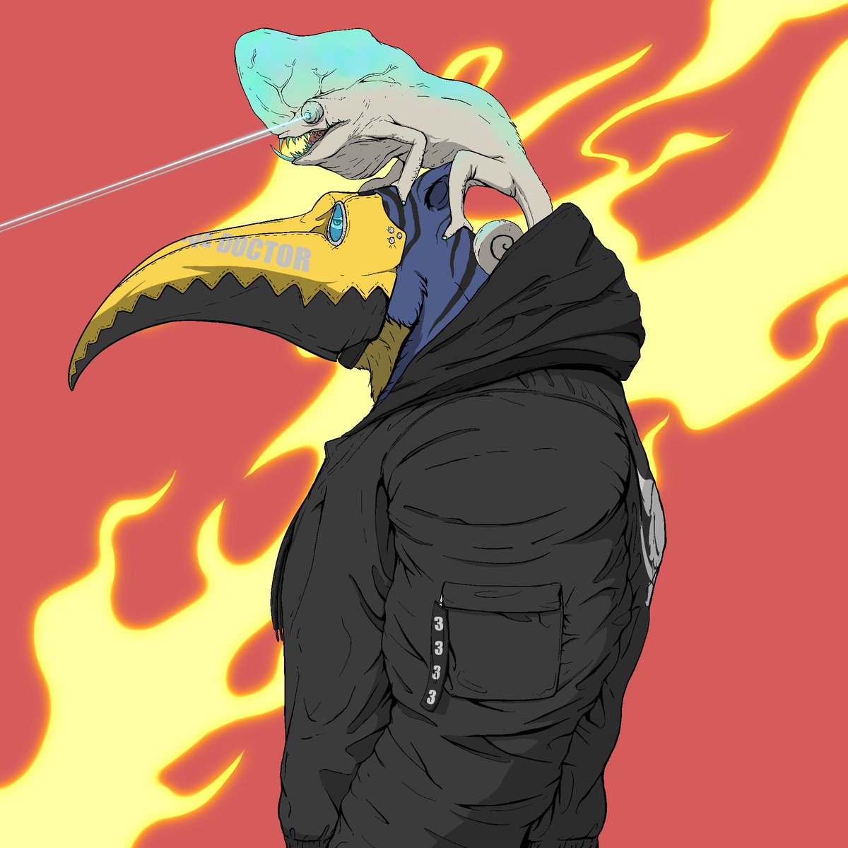 Villion_Air's tweet photo. Love these “yellow plague doctor” masks @zap7project #EvoHogs https://t.co/UXKLwZED44