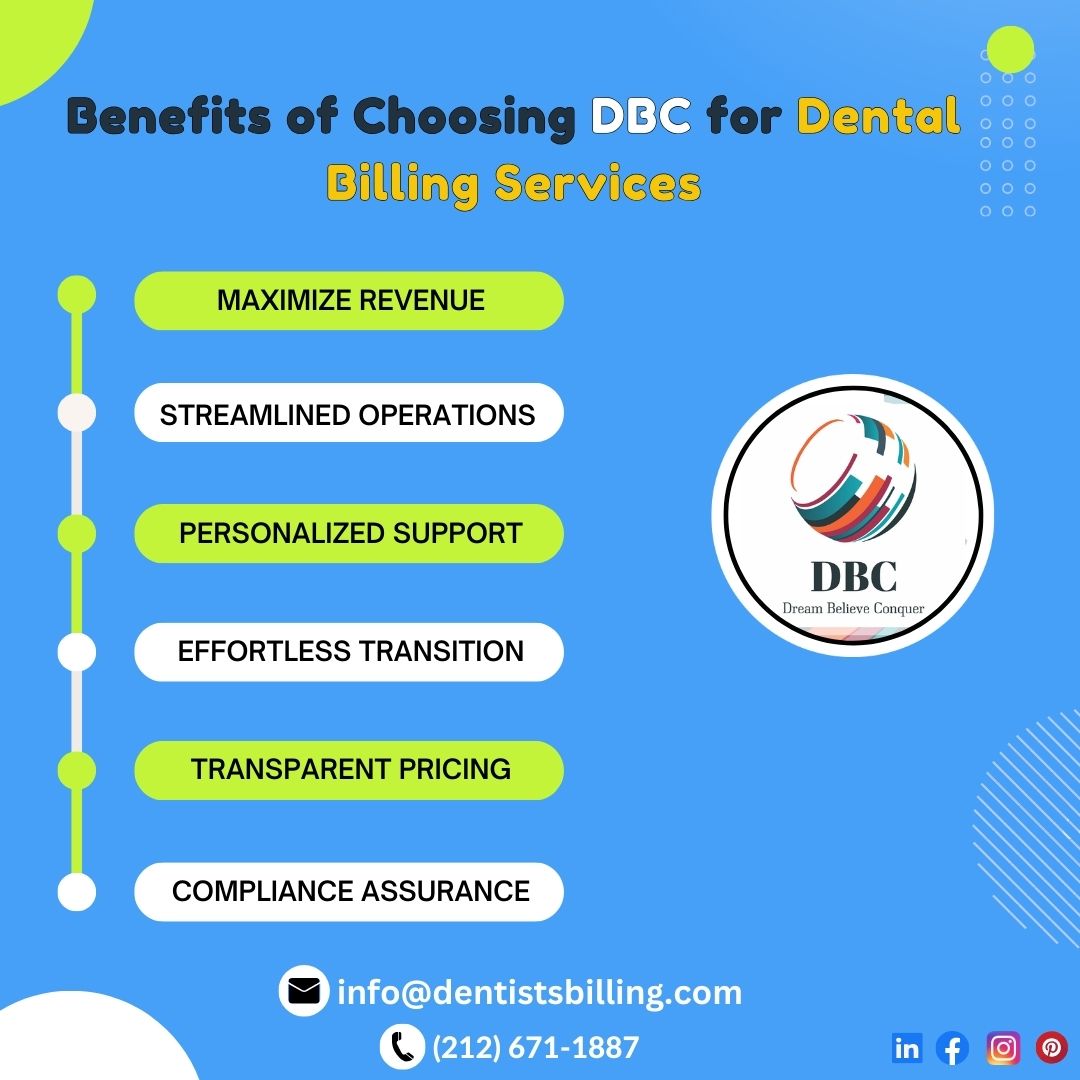 Benefits of Choosing DBC for Dental Billing Services.

#dentaloffices #dentistry #dentalbilling #billingexperts #usadentistry #usadental #dentalclinic #DBC #dentalcare #medicalbillingservices