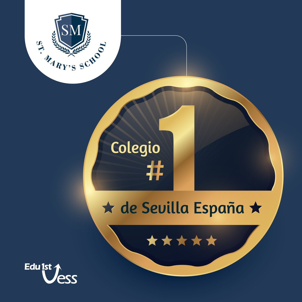 ¡Orgullosos de compartir que el Centro VESS @stmaryschool_ ocupa el primer lugar entre los mejores colegios de Sevilla en el ranking de Micole, el principal buscador de colegios en España! ¡Seguimos creciendo juntos! 📷 #RedInternacionalVESS #ColegioVESS