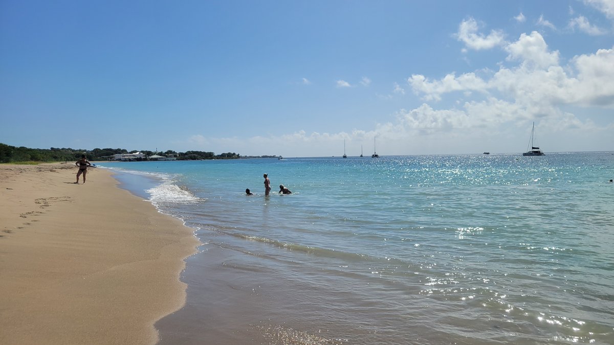 TeamVicarious's tweet photo. The Team had been to beautiful St. Kitts once before, so we decided to take a trip to Nevis. What an amazing time! We stopped at Sunshine's Beach Bar #sunshinenevis on Pinney's Beach and had great food and a couple of Killer Bees! HIGHLY recommended!  #nevis #stKittsandNevis https://t.co/YMjjroaSAX