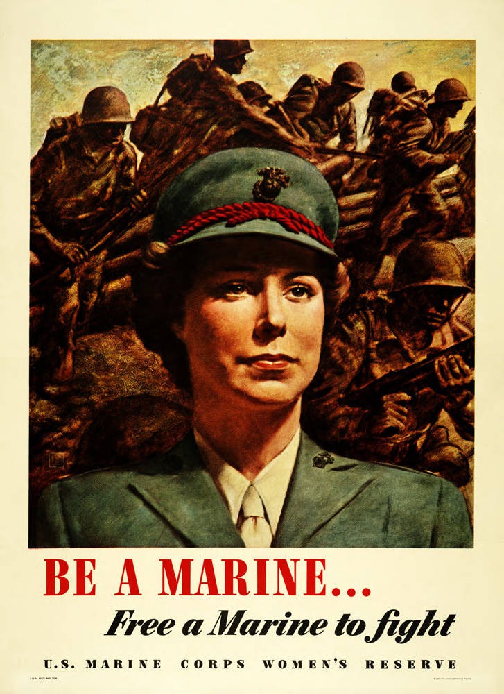 ArlingtonNatl's tweet photo. On Feb. 13, 1943, in the midst of World War II, the U.S. Marine Corps announced that women could again join its ranks. Laurin C. Balkam (Court 9) quickly volunteered and eventually served as the secretary for the Commandant, General Alexander A. Vandegrift (Section 2). https://t.co/eOBKoPtdOZ