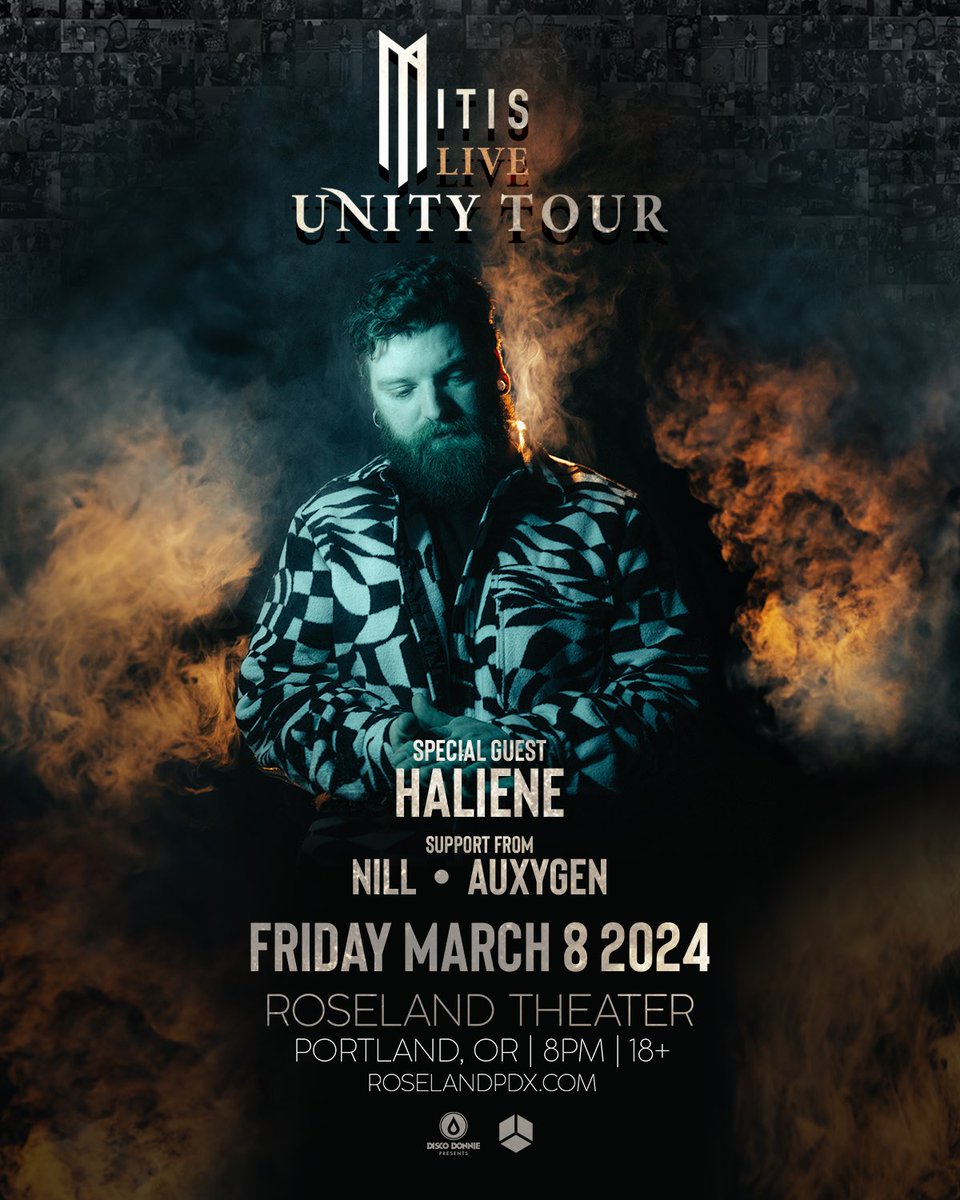MUSIC. LOUD. SPRING TIME. PARTY.

First time at <a href="/roselandpdx/">Roseland Theater</a> MARCH 8th w/ <a href="/MitisOfficial/">MitiS</a> , <a href="/HALIENE/">ℍ𝔸𝕃𝕀𝔼ℕ𝔼</a> , &amp; <a href="/auxygenofficial/">Auxygen</a> ☀️

Shoutout <a href="/RedCubePDX/">Red Cube Presents</a> &amp; <a href="/RealDiscoDonnie/">Disco Donnie</a> 🖤
