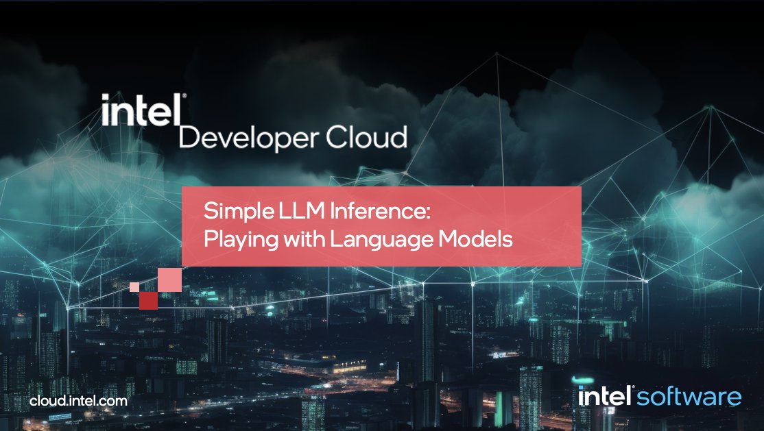 IntelSoftware's tweet image. Intel&apos;s @bpconsolvo provides a brief introduction to two open source LLMs—Falcon-7B and Zephyr-7B—and then demonstrates how these can be used on an Intel GPU through the #IntelDeveloperCloud. Get started here: intel.ly/42Kbkp6

#IntelSaaS  #LLM #AI