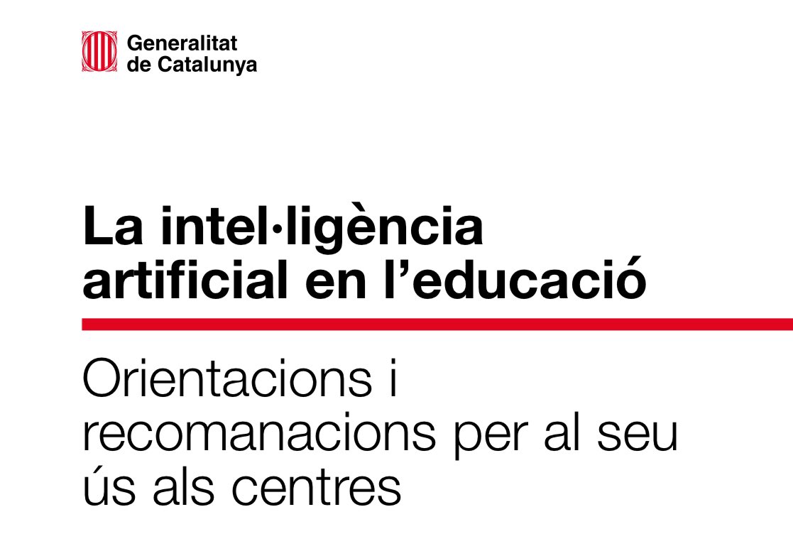 se_selva2's tweet image. Guia‘La intel·ligència artificial en l’educació’, que conté orientacions i recomanacions per al seu ús als centres. 
🔗 educacio.gencat.cat/web/.content/h…

#IA #educació #recurs