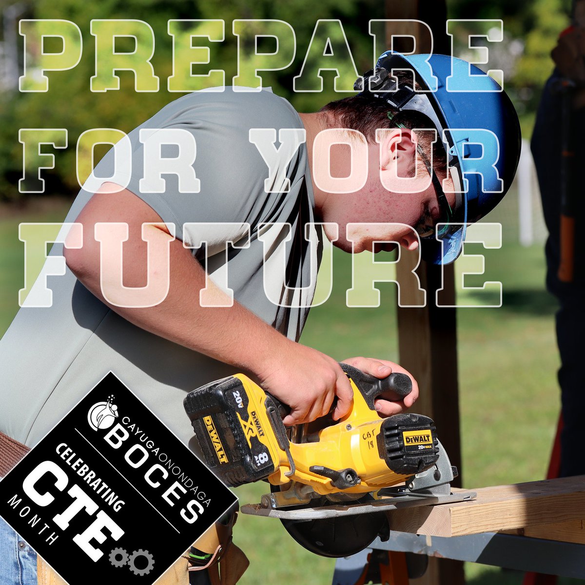 Sign up for a CTE program to prepare for your future! This year, Construction & Building Trades students have worked at Tyburn Academy. From measuring to framing, students are preparing for future careers in Construction! To learn more, visit: cayboces.org/Page/150 #CTEMonth
