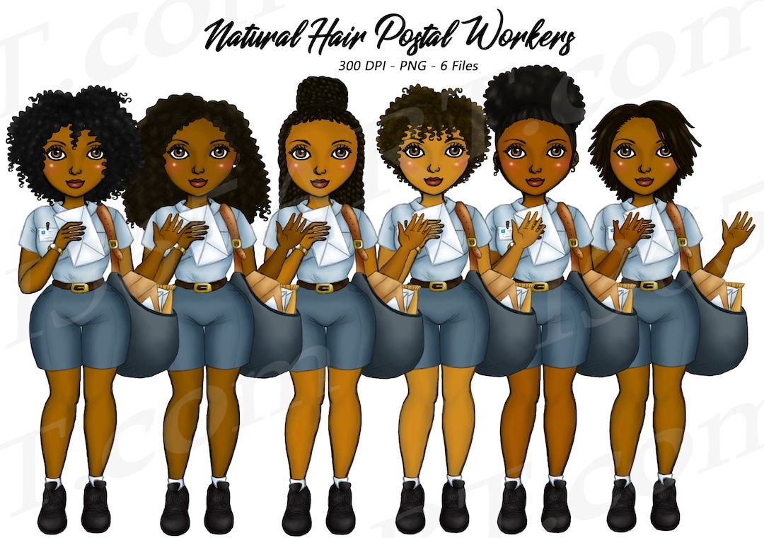 Post Office Mail Carrier Ladies Clipart Download by I365art 🎁📦📫 buff.ly/3RYy271