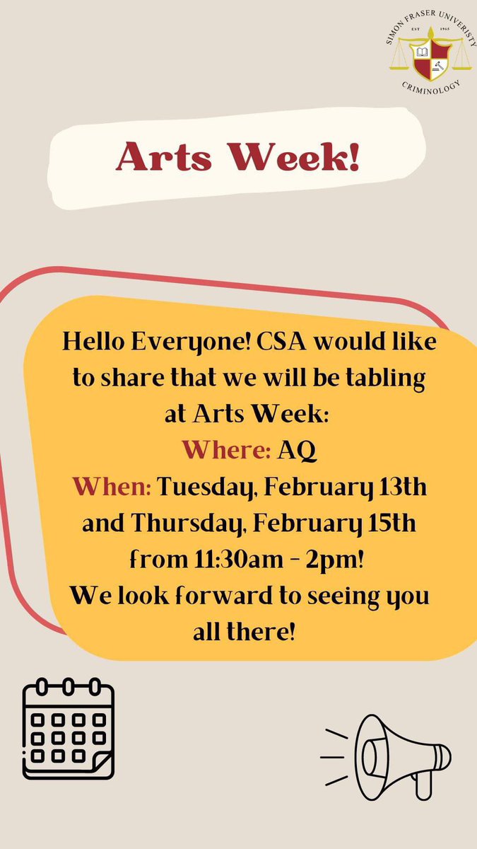 Come check us out at Arts Week!