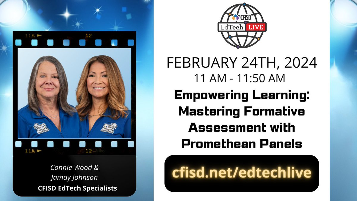 CyFairEdTech's tweet photo. 🚀 Elevate your teaching game! Master powerful assessments with Promethean Panels. Join FREE virtual PD for educators! 📚💡 Unlock the future of learning. Reg NOW w/your content teams: SAT 2/24 🔲We go LIVE at https://t.co/lLBBshUTQe
#EdTechPD #PrometheanPD #EmpowerLearning 🌐👩‍🏫 https://t.co/mHJNBBsdby