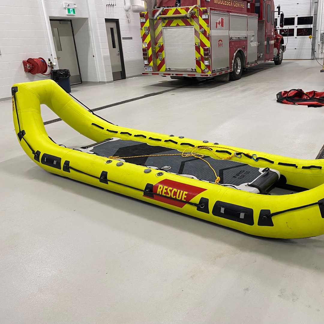 Middlesex Centre Fire Department is now equipped with a NRS ASR 155 Rescue Boat! Built for water, ice, or snow, it places rescuers precisely where needed and with NRS's expertise, it ensures dependable and efficient rescue operations in any scenario!