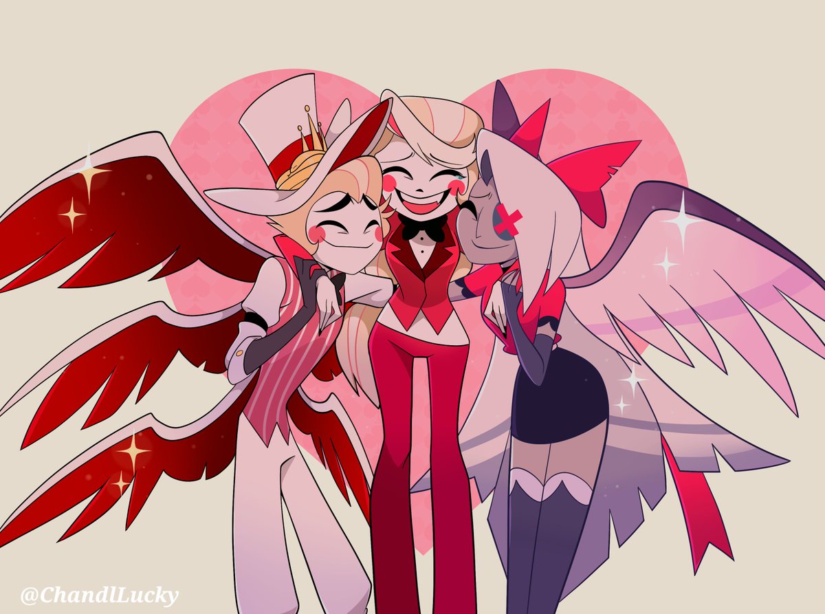 ChandlLucky's tweet photo. Small angels💕✨️
#HazbinHotel #HazbinHotelLucifer
#CharliexVaggie https://t.co/9z9dUPynEq