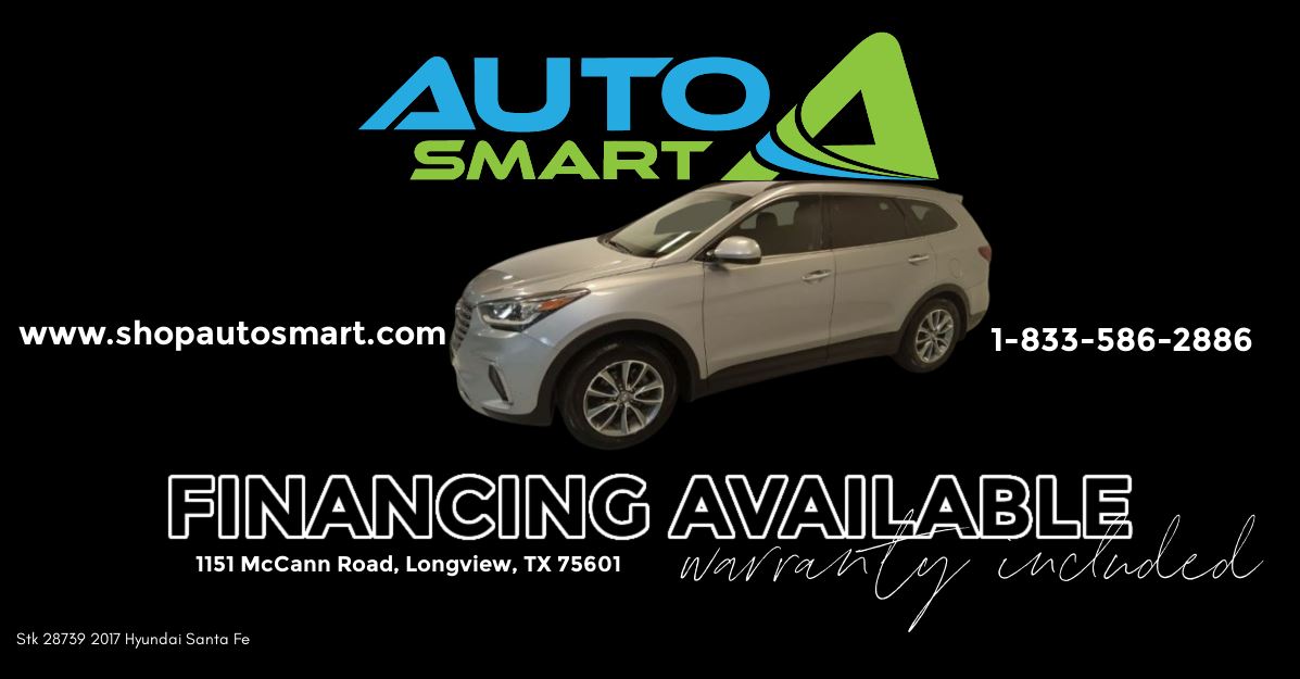 AutosmartBHPH's tweet image. Just in time for spring sports! This 👇2017 Hyundai Santa Fe is big enough not only for the family, but all their sports equipment too! See it at 1151 McCann Road, Longview, TX.
Challenged credit? WE FINANCE! 1-833-586-2886
#usedcarsnearme #LongviewTX #WeFinance #Shopautosmart