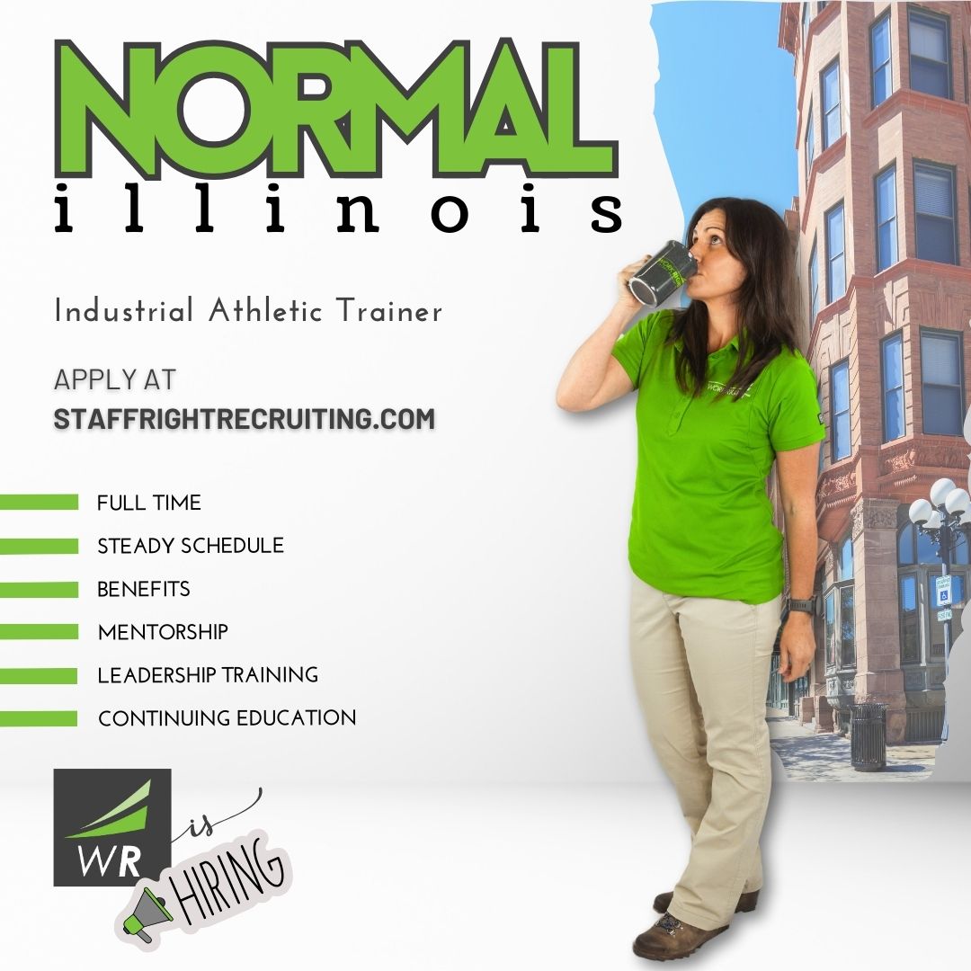 workrightnw's tweet image. #NormalIL peeps! We're on the lookout 👀 for an #athletictrainer for this job opportunity in the #industrialsetting. Coffee drinkers recommended, but not required...☕️👷‍♂️Apply at StaffRightRecruiting.com!
#hiring #nowhiring #jobsearch #atcjobs #atjobs #normaljobs #normalillinois