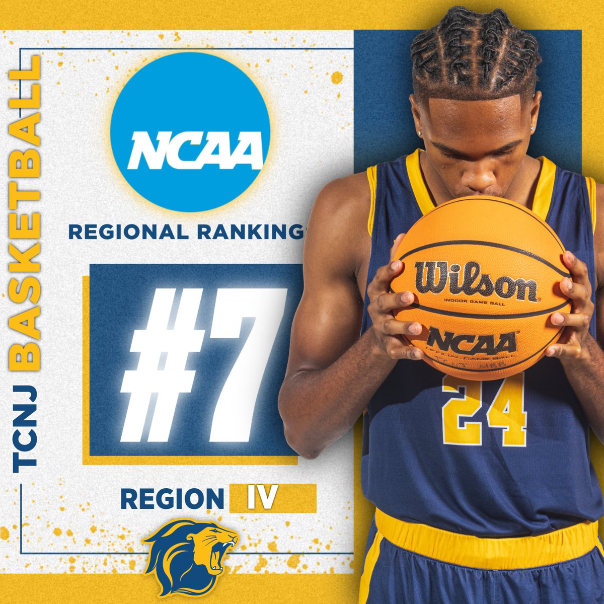TCNJ Athletics (@tcnjlions) on Twitter photo We've got 2⃣ regionally ranked basketball teams! <a href="/tcnjwb/">TCNJ Women's Basketball</a> checks in at No. 5 and <a href="/TCNJMBB/">TCNJ Men’s Basketball</a> is No. 7 in this week's <a href="/NCAADIII/">NCAA Division III</a> regional rankings
#TCNJ #LionPride #d3hoops We've got 2⃣ regionally ranked basketball teams! <a href="/tcnjwb/">TCNJ Women's Basketball</a> checks in at No. 5 and <a href="/TCNJMBB/">TCNJ Men’s Basketball</a> is No. 7 in this week's <a href="/NCAADIII/">NCAA Division III</a> regional rankings
#TCNJ #LionPride #d3hoops