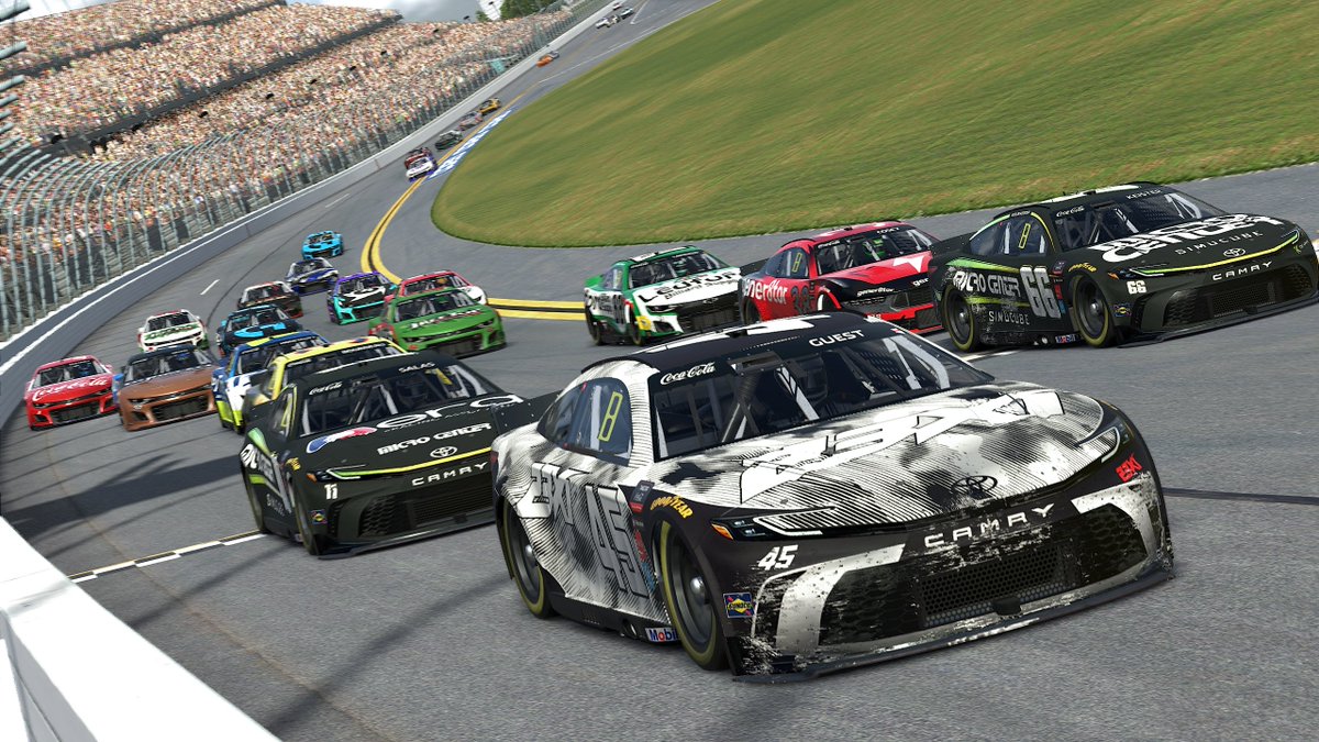 P12 to start the @ENASCARGG season. @23XIRacing Camry was quick, stayed in position to strike, but the outside just didn't take off well on the GWC and just got trapped up there. Avoided every wreck though! Good track up next with Vegas before more superspeedways. #eNASCAR