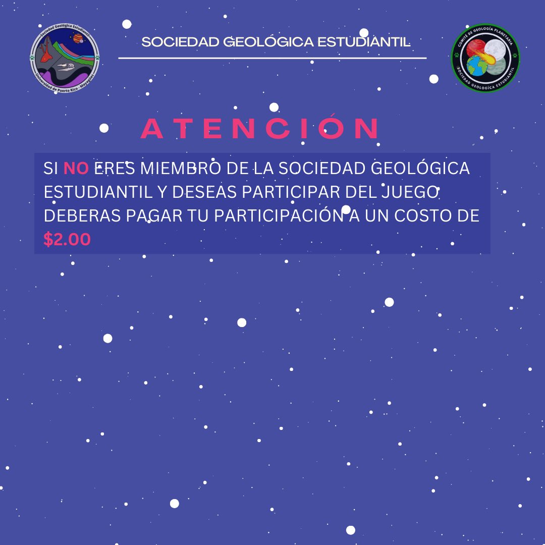 🪐¡El comité de Geología planetaria te invita a su Space Trivia Game night! Este viernes 16 de febrero de 2024. ¡No se lo pierdan! 🌌#uprm #uprmayaguez