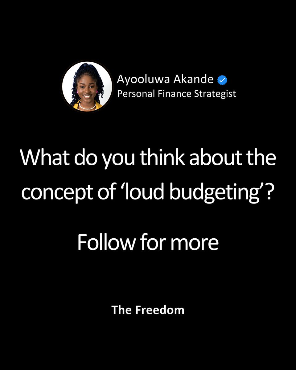 Join the movement and start loud budgeting today. Your future self will thank you!

#loudbudgeting #twitter #financialfreedom #moneytalks #happyvalentinesday #personalfinance #thefreedom