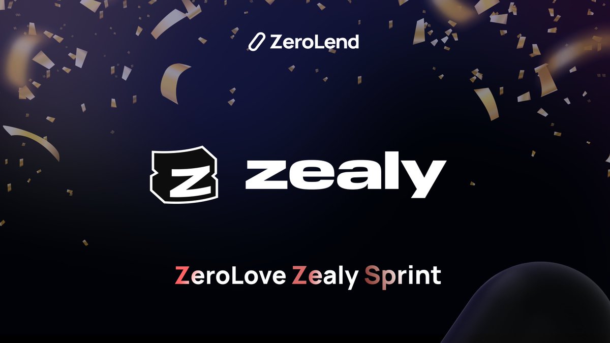 Don’t have a Valentine yet?
We got you covered 💪🏻

ZeroLend brings you ZeroLove Zealy Sprint 💌

Up to 4 MILLION $ZERO tokens as rewards for our awesome community 🎁

Join the campaign here: bit.ly/46Wml72