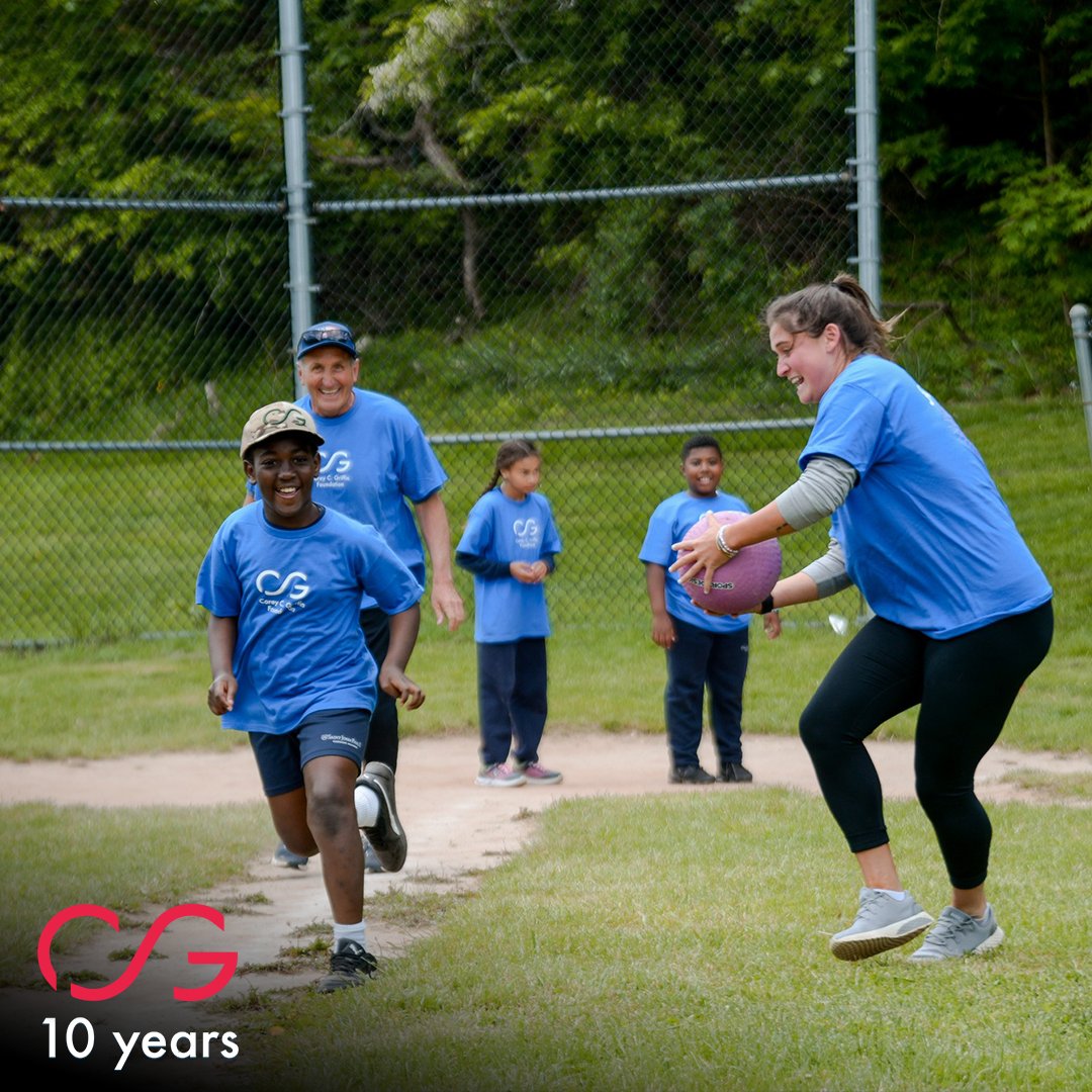 The Corey C. Griffin Foundation Boston Marathon® team running for #coreyskids makes smiles like this possible. We are cheering on our 2024 CCG team!