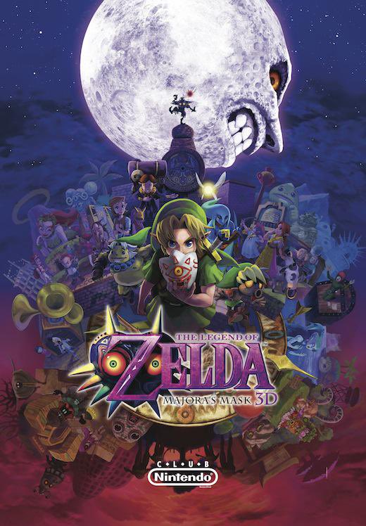 Hoy se cumplen 9 años del lanzamiento de The Legend of Zelda: Majora’s Mask 3D. Aquí un póster publicado por #ClubNintendo💙 #UniversoZelda