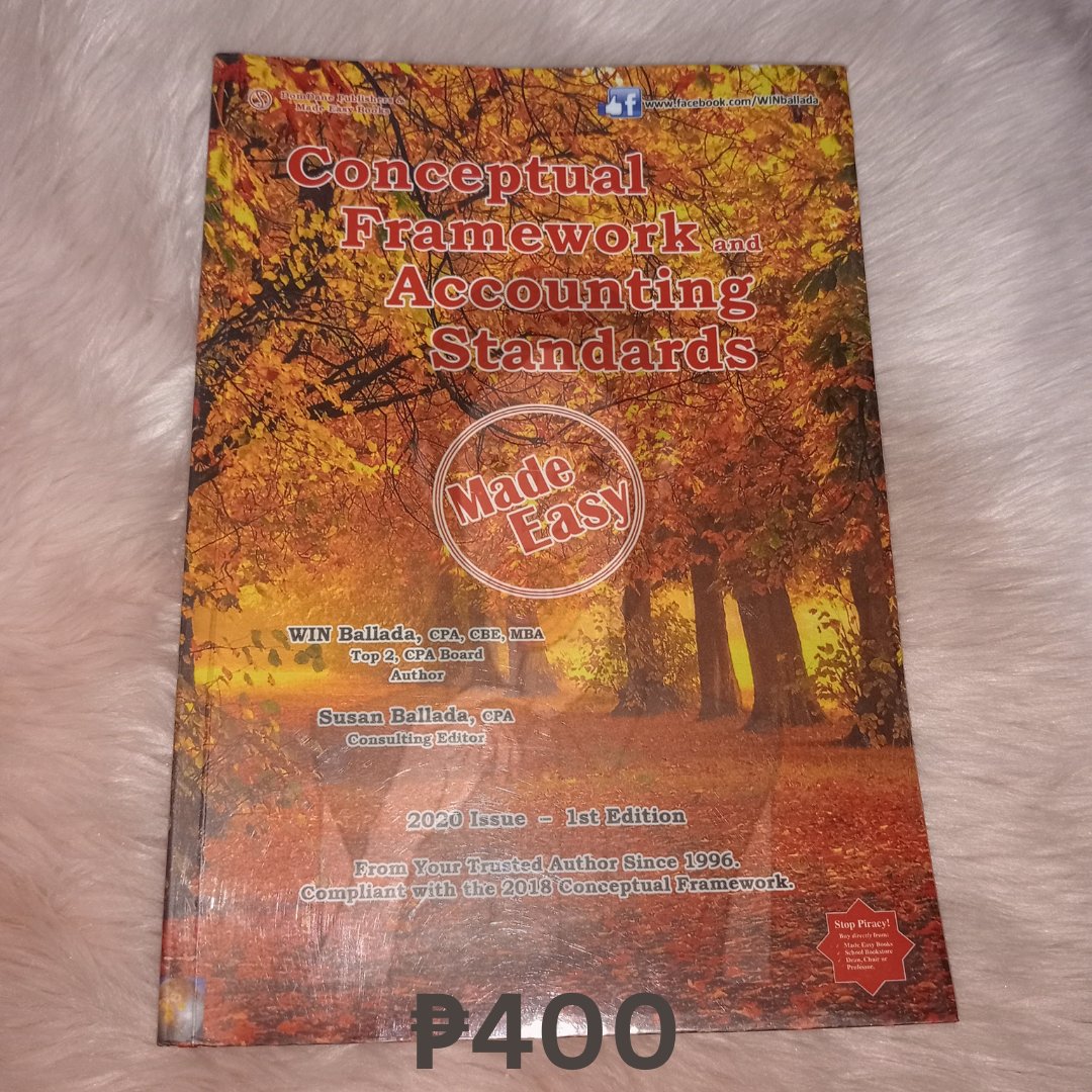 for sale ic wts lfb accounting books

📌 Conceptual Framework and Accounting Standards 2020 Edition (Ballada)
★ 100/10
★ brand new (never been used)
★ bought at school so hence the price