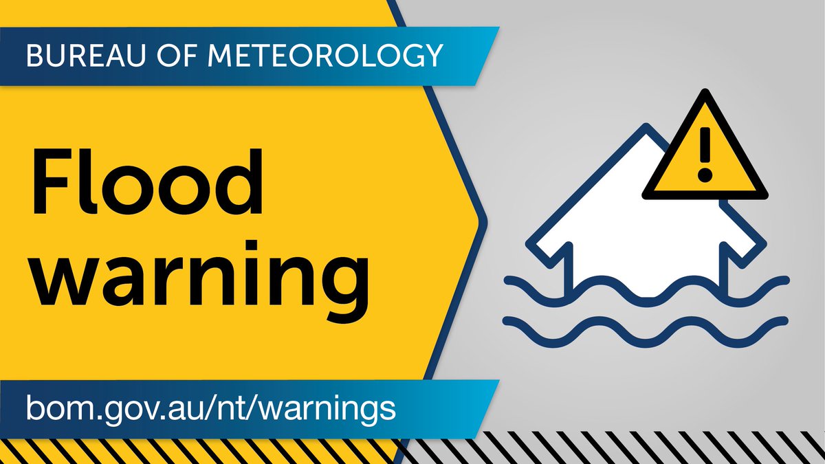 ⚠️ #Moderate Flood Warning for WATERHOUSE RIVER AT BESWICK. River levels are rising. Minor flooding is likely to develop at Beswick from tonight & moderate flooding from tomorrow. See ow.ly/TaCl30iDdJM for details and updates; follow advice from @ntpfes #NTfloods