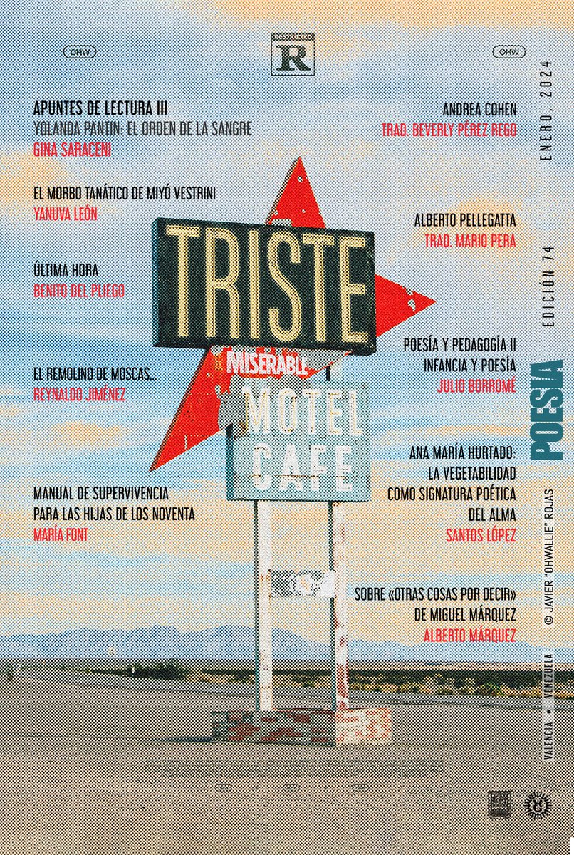 Nueva edición de POESIA 
poesia.uc.edu.ve 

Artista invitado: Javier "Ohwallie" Rojas