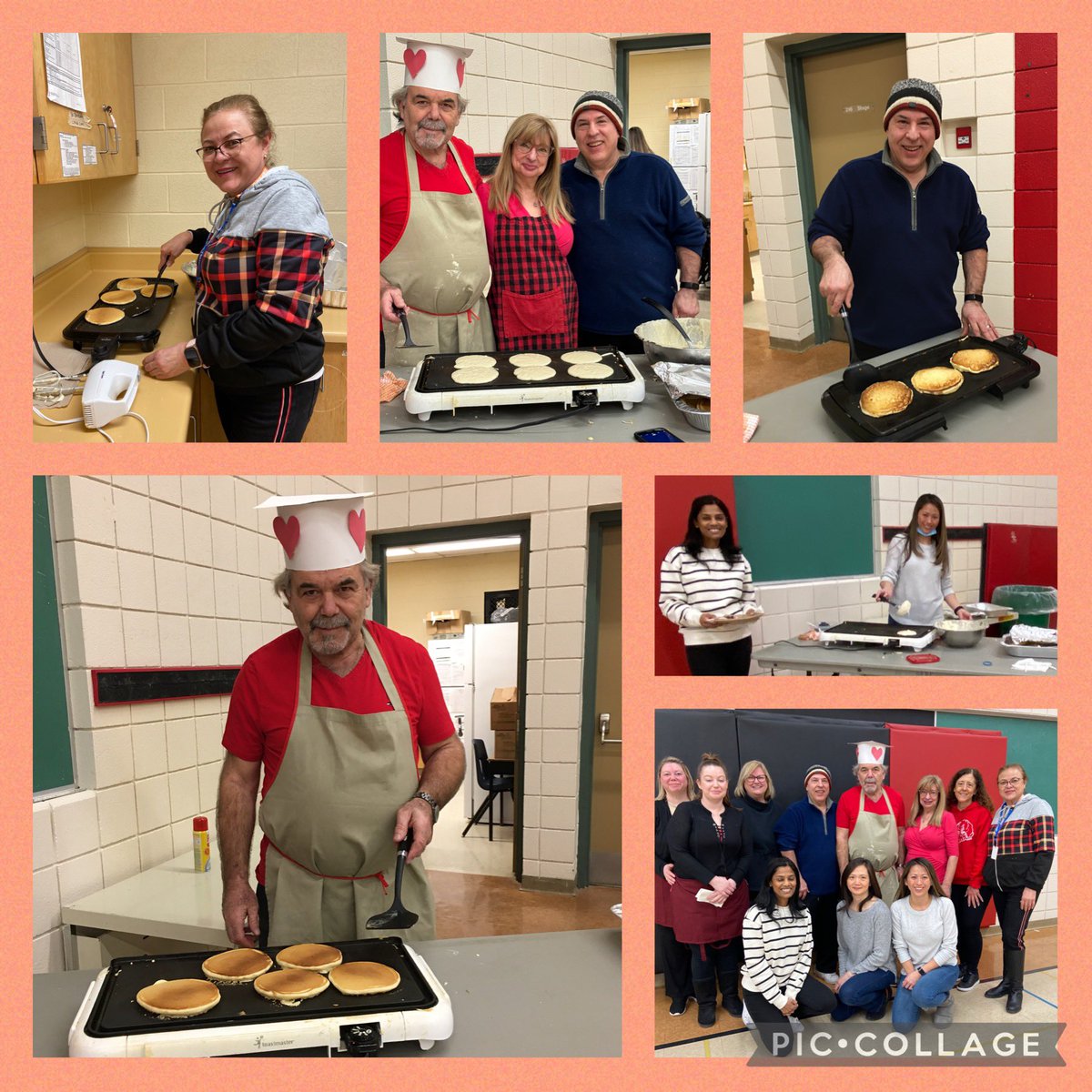 sbt_ycdsb's tweet photo. Thank you to our wonderful volunteers and head chef, Mr. Tsorlinis, for preparing the pancakes for Shrove Tuesday. Thank you to #daveandannettesnofrills for their generous donation of pancake batter and syrup. @YCDSB @paonesl https://t.co/mGpCglt0jr