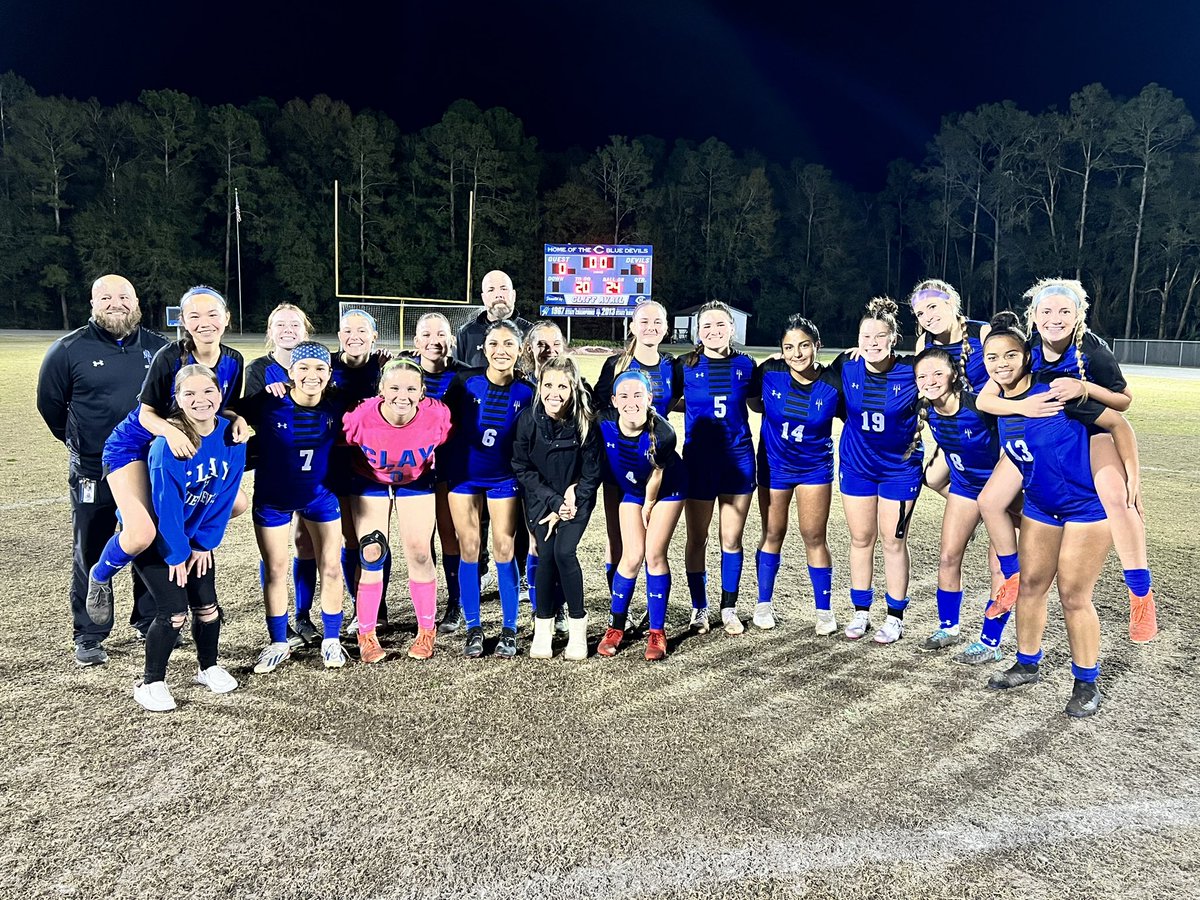 Clay High Athletics (@clay_athletics) on Twitter photo GIRLS SOCCER FINAL ⚽️
Regional Quarterfinals
Clay 7
Orange Park 0
<a href="/oneclaysports/">Clay County Athletics</a> <a href="/CFreemanJAX/">Clayton Freeman</a> <a href="/ClayTodaySports/">Randy T Lefko</a> <a href="/Clay_Crazies/">Clay Crazies</a> <a href="/FCNsports/">First Coast Sports</a> <a href="/Sports4Jax/">News4Jax Sports</a> <a href="/FHSAA/">FHSAA</a> GIRLS SOCCER FINAL ⚽️
Regional Quarterfinals
Clay 7
Orange Park 0
<a href="/oneclaysports/">Clay County Athletics</a> <a href="/CFreemanJAX/">Clayton Freeman</a> <a href="/ClayTodaySports/">Randy T Lefko</a> <a href="/Clay_Crazies/">Clay Crazies</a> <a href="/FCNsports/">First Coast Sports</a> <a href="/Sports4Jax/">News4Jax Sports</a> <a href="/FHSAA/">FHSAA</a>