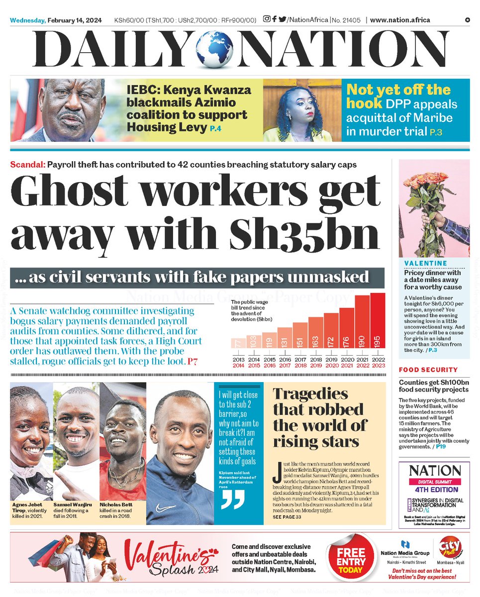 Ghost workers get away with Sh35bn epaper.nation.africa