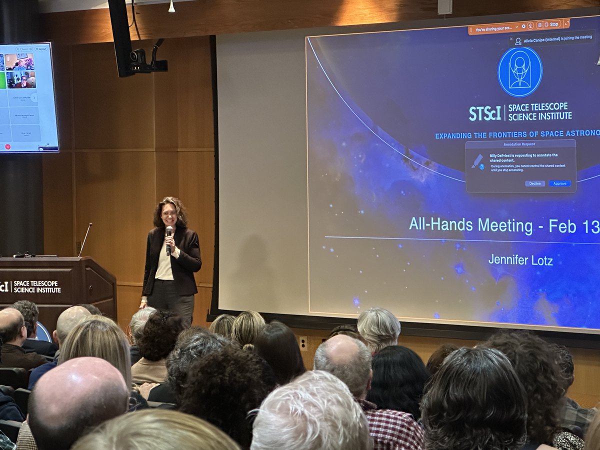 It was a special day @stsci. The auditorium was packed for the first time since Covid to welcome our new director Jen Lotz! It's the dawn of a New Era as we begin our quest towards being a true Multi-Mission Institute. Plus, we got bacon wrapped hot dogs FTW.