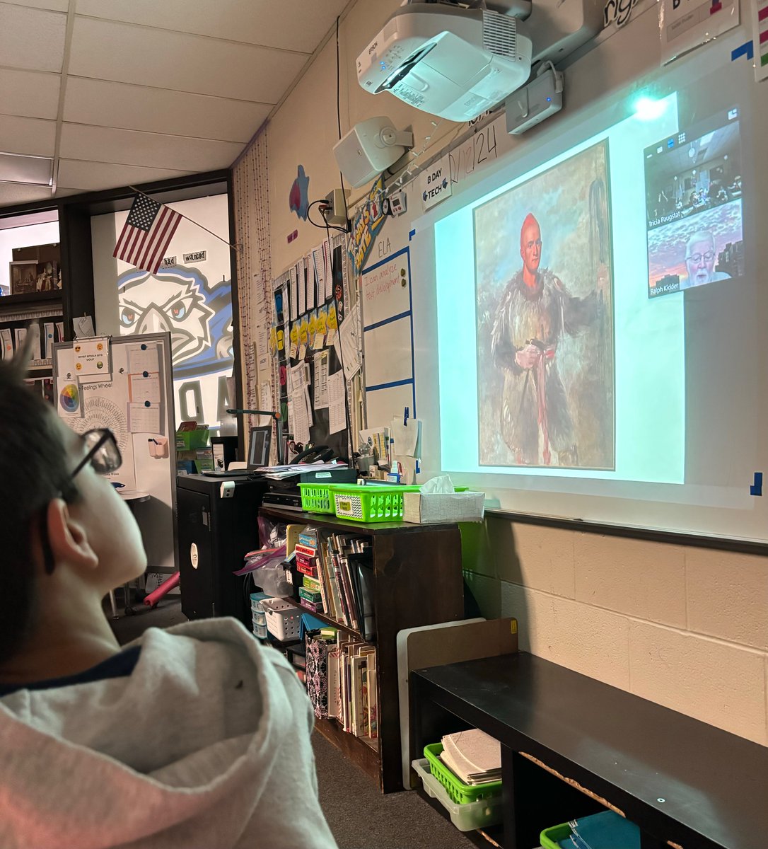 TriciaPaugstat's tweet image. 3 of 4
Thank you 
@americanart
 for facilitating a ZOOM lesson with Mrs. Doll’s  class.  The Native American artwork supported the current #inquireed unit as  students are learning how to honor the cultural heritage of our land. 

@Coach_KT @Adena_AP #wearelakota