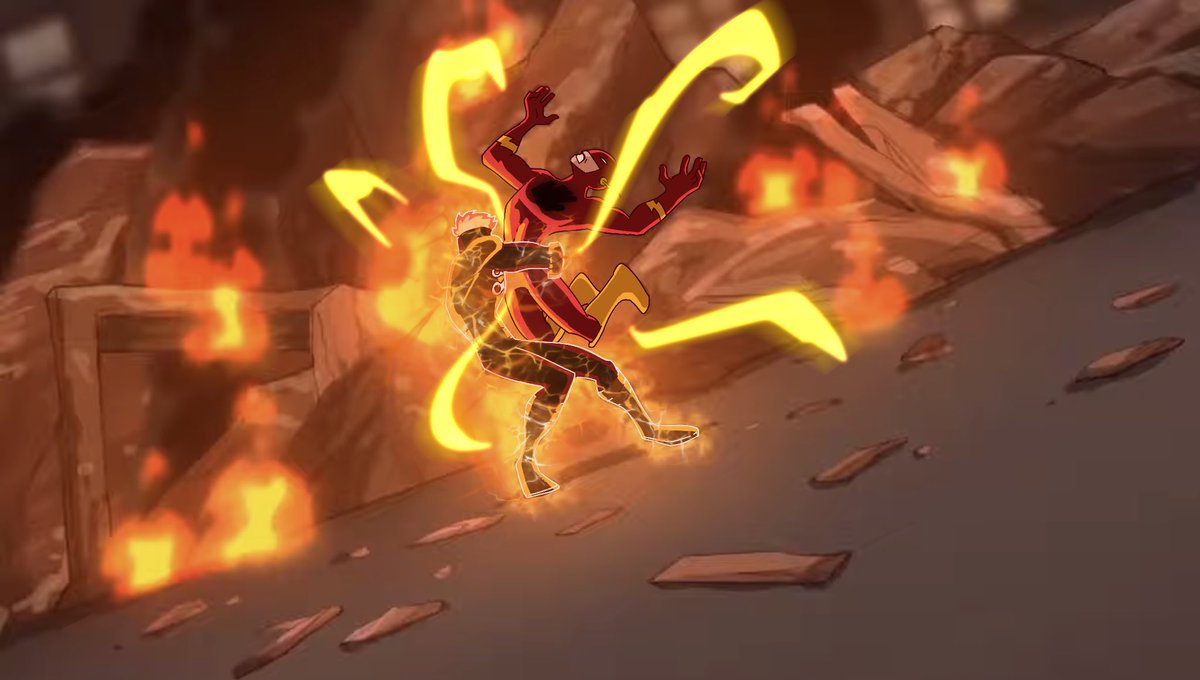 StoneSpider28's tweet photo. The villains in spectacular speedster were TUFF.  We need a season 3 yesterday. https://t.co/mc4XL3t8ko