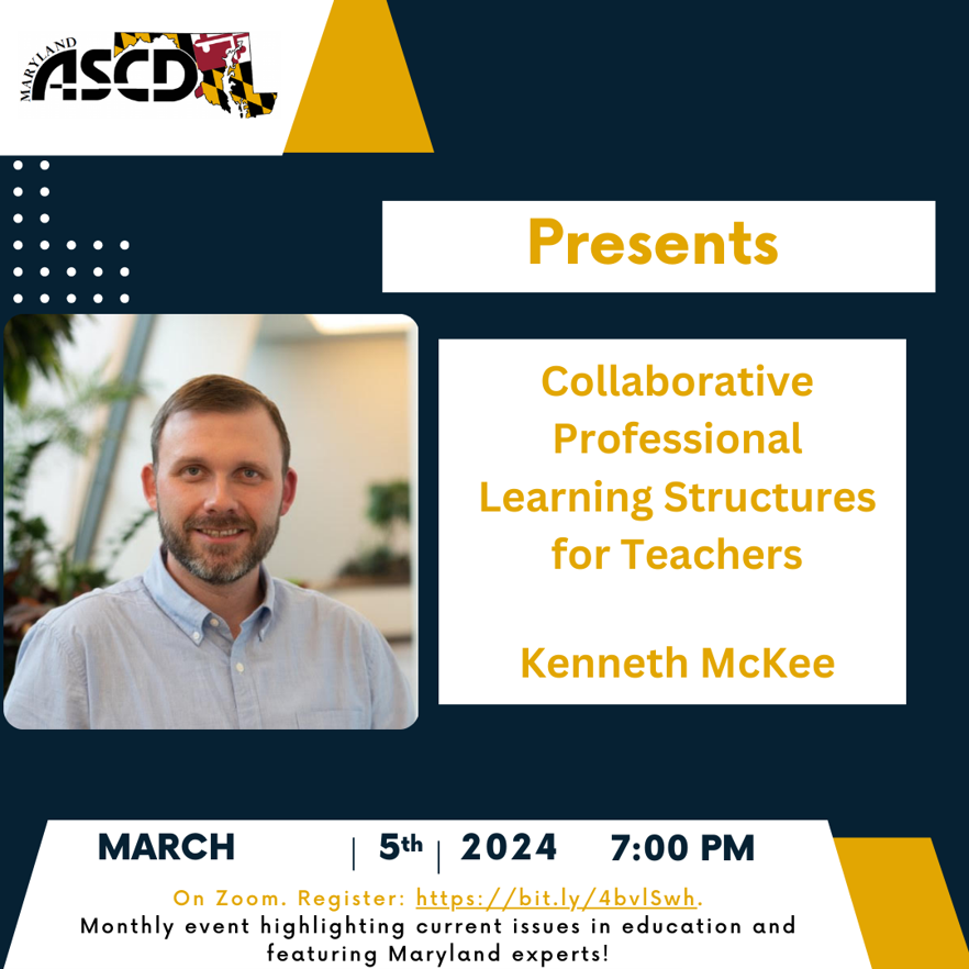 Come check out @kennycmckee at our next Tuesday Talk on March 5 at 7pm! If you’re interested in enhancing your teaching practice and exploring innovative ways to foster collaboration among educators, this talk is a great opportunity. REGISTER NOW - zoom.us/meeting/regist…