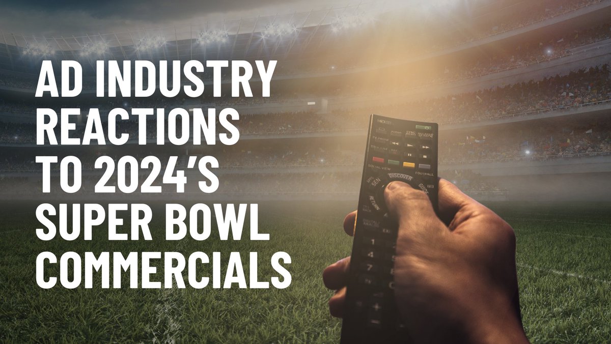 Nick Ciffone, our GCD in LA, joins other creative leaders to offer healthy judgement and reflection on the commercials that filled the many breaks during Super Bowl LVIII. 🏈

Read more in <a href="/LBBOnline/">Little Black Book</a>:
lbbonline.com/news/ad-indust…