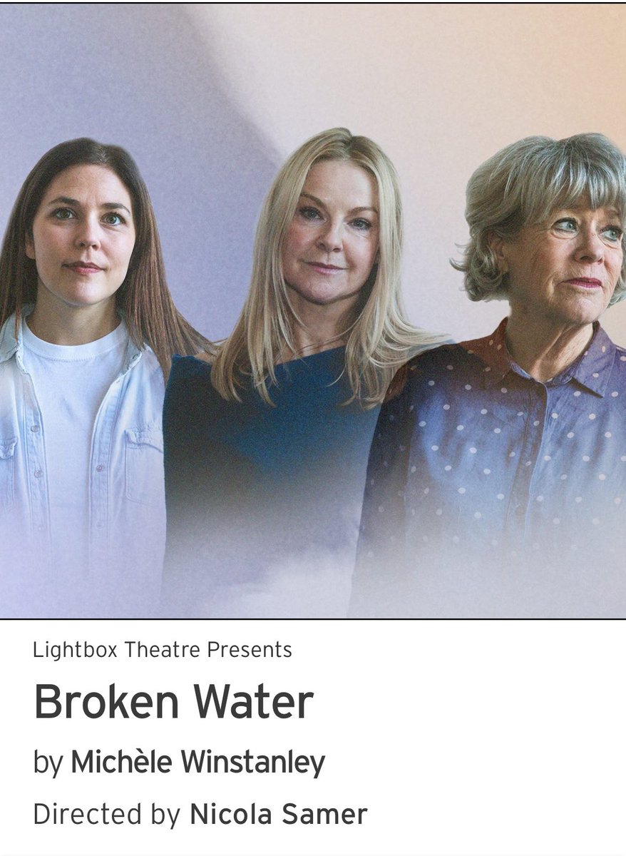 Highly recommend seeing #BrokenWater @arcolatheatre !!! A five star ⭐️ ⭐️ ⭐️ ⭐️ ⭐️ play with excellent performances from the three leading ladies! Especially my chum @rosemaryashe whose performance was incredible! Xxxxx