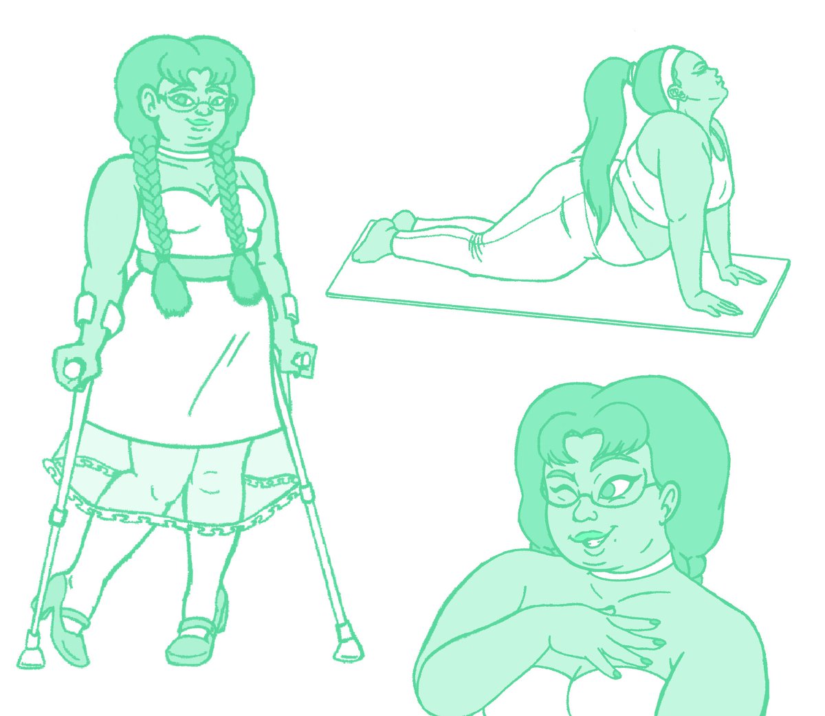 sketchp00ch's tweet photo. Re-did old character sheets, because I wasn’t happy with the last ones!
(Dw I’ll outline and color them!)
#oc #characterdesign #characterdesignsheet https://t.co/KPoRV02tVB