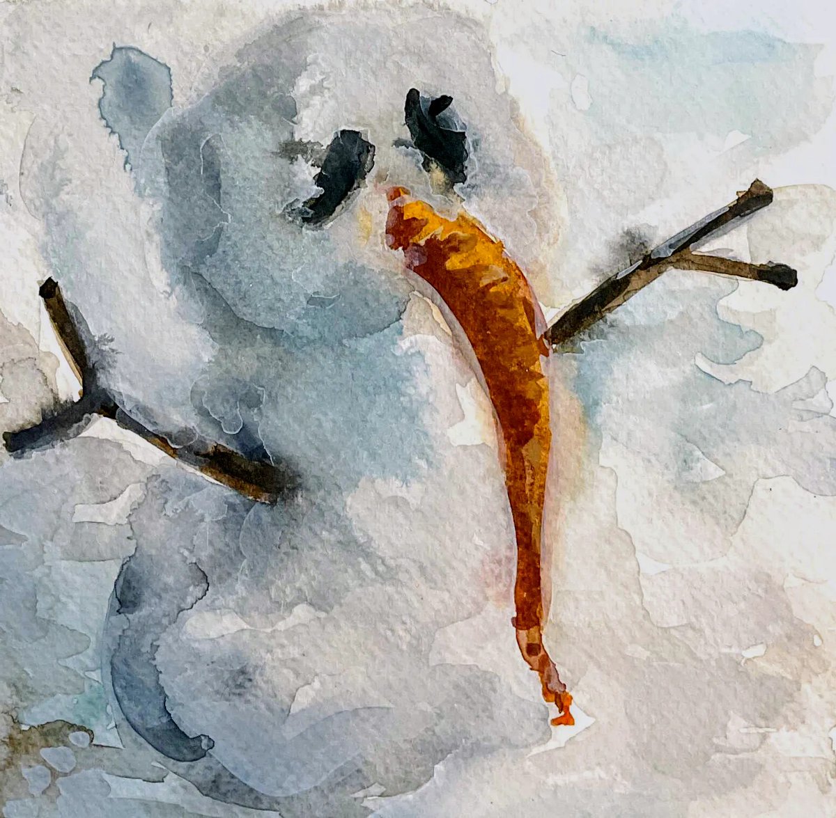 " Snowman With A Long Carrot Nose "

🥕Free mint on @ourZORA 🔗👇🏽