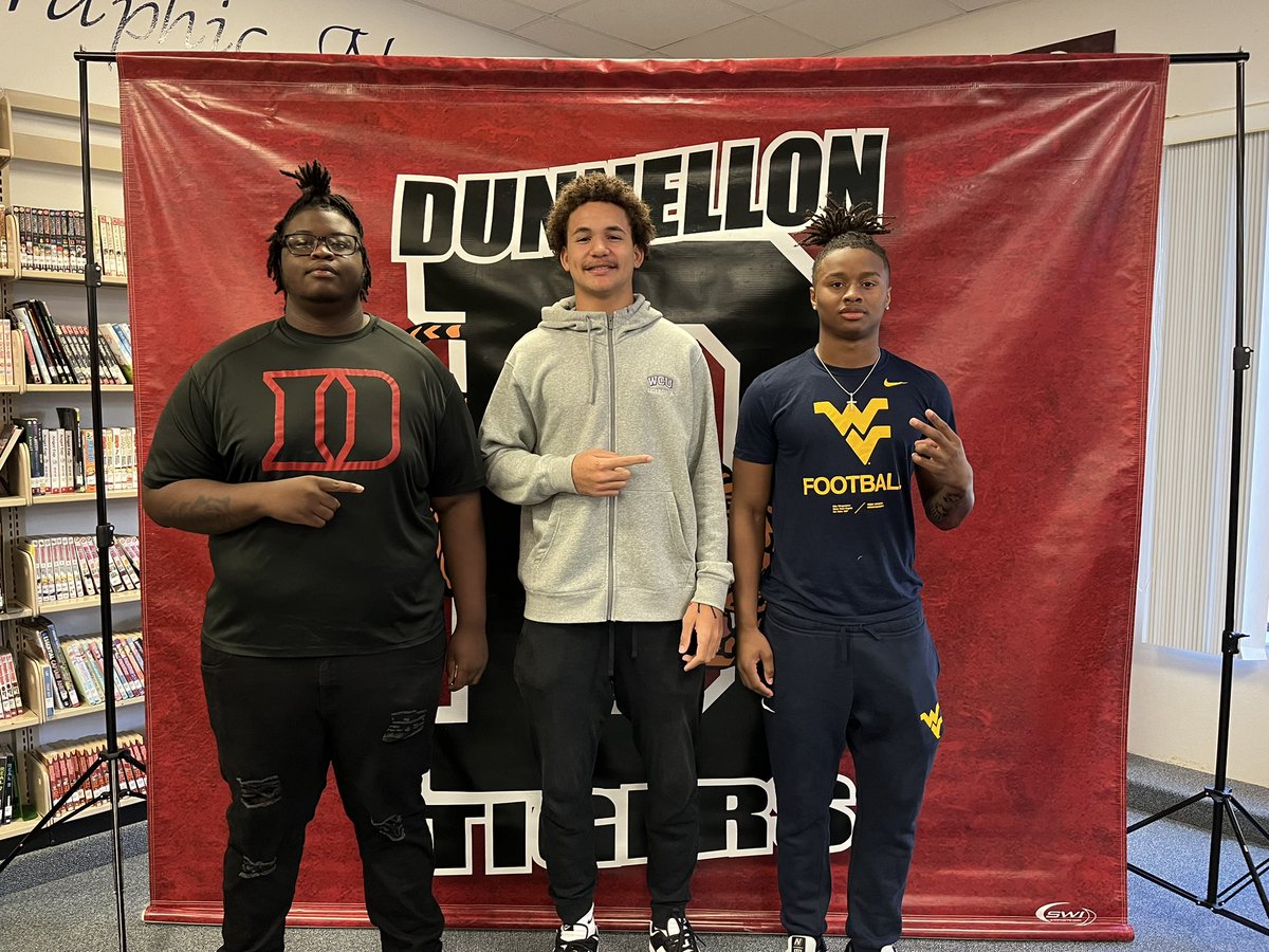 BIG CONGRATULATIONS to our Seniors who have made the decision to further their academic and playing careers! Everyone back home is here for you every step of the way! #ITSABOUTUS @narvell_james - Coffeyville CC @bode_burns15 - WCU @Chrishenry0 - WVU @OcalaPreps