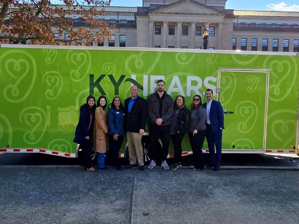 Today, the <a href="/HeuserInstitute/">Heuser Hearing Institute</a> held a hearing clinic at the Capitol as part of the KY HEARS program.

This program expands hearing healthcare to underserved Kentuckians through a mobile unit and was made possible by the support of the General Assembly and <a href="/GovAndyBeshear/">Governor Andy Beshear</a>.