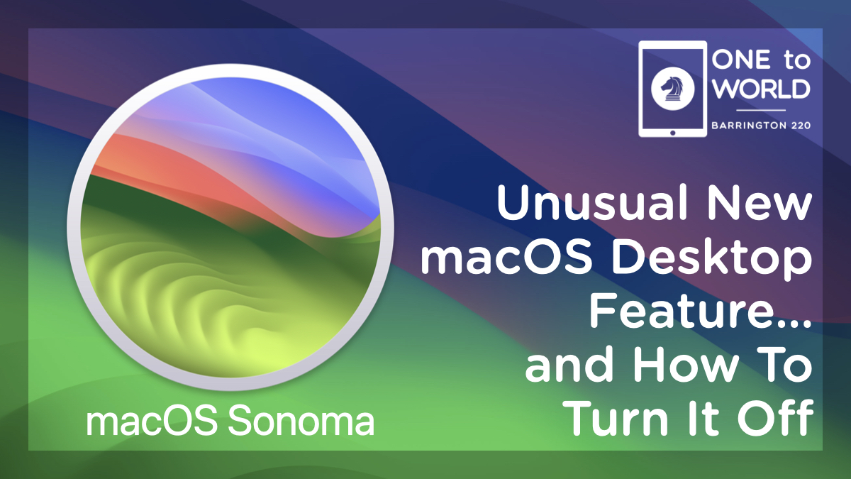 Here's how to turn OFF the behavior in #macOS Sonoma (version 14) where all your windows fly to the edges when you click your Desktop Wallpaper.
#bsd220tech
bsd220tech.blogspot.com/2024/02/unusua…