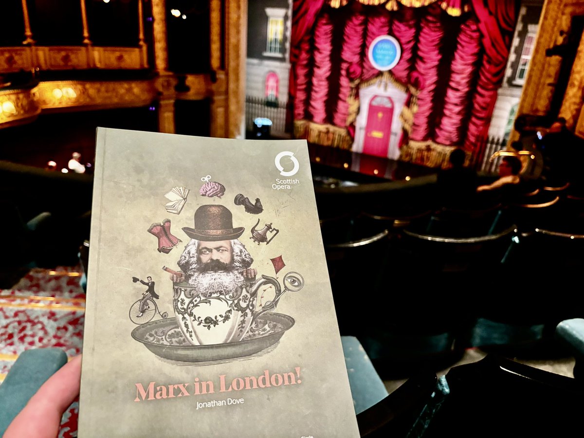 100% recommend @ScottishOpera / @dovecomposer’s “Marx in London!” if you get a chance to see it (u26 cheaper tix available). Has everything from slapstick comedy to @jamieunwrapped in drag. Belly laughed and held back tears too - great example of opera’s role in today’s world!