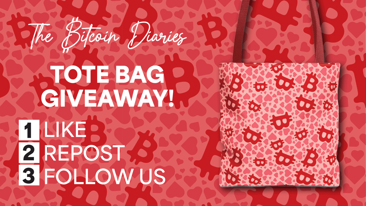 btcdiaries21's tweet photo. Ladies (and partners) We're giving away two of our iconic #bitcoin TOTE BAGS! To enter, simply:
1⃣ Like
2⃣ Repost
3⃣ Follow us
Winner announced Wednesday 21st Feb 🧡🧡🧡
#bitcoin #HODL #Satoshi #bitcoinstore #bitcoinshop
Check out our beautiful range of prints here: https://t.co/2HnHX32zNV