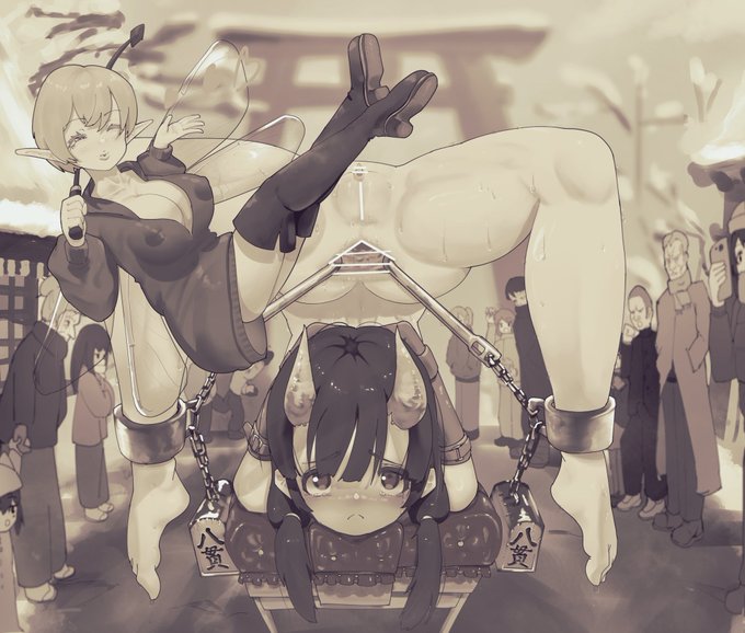 ファンボックス更新しました!
フルカラー版はこちらからお願いします
https://t.co/t0Ru7GjVtp
滅茶苦茶遅れましたが節分絵です
邪悪な妖精さんにお豆をビシビシに躾けられてます 