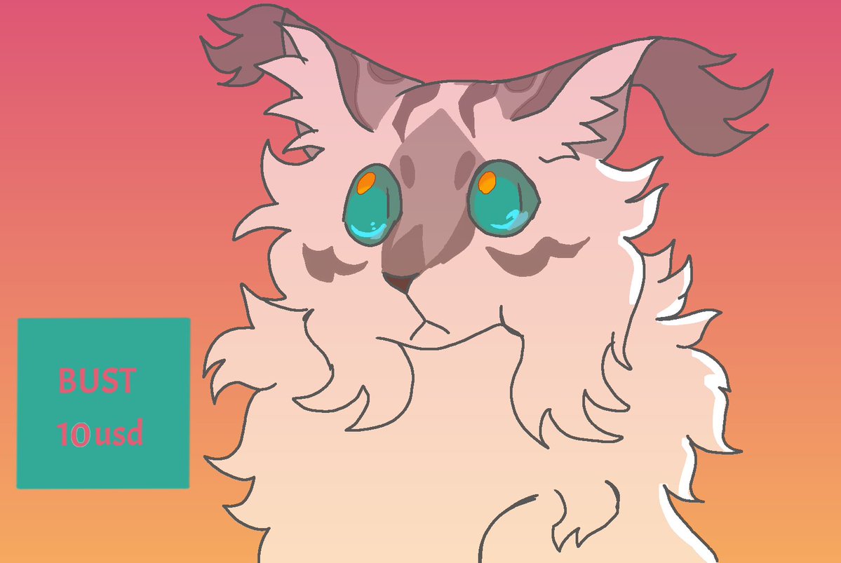 PaperCrane637's tweet photo. HI GUYS im opening c0mms now bcus i need money hi please buy them
 . Or not i dunno 

Will draw ! cats, baby kittens, pets (cats/dogs only PLEASE!), mild blood

Will NOT DRAW! feral nsfw. (dni if you like that shit ew) or any nsfw (its in my dni) complex backgrounds. heavy gore. https://t.co/1RcT9aEUEw